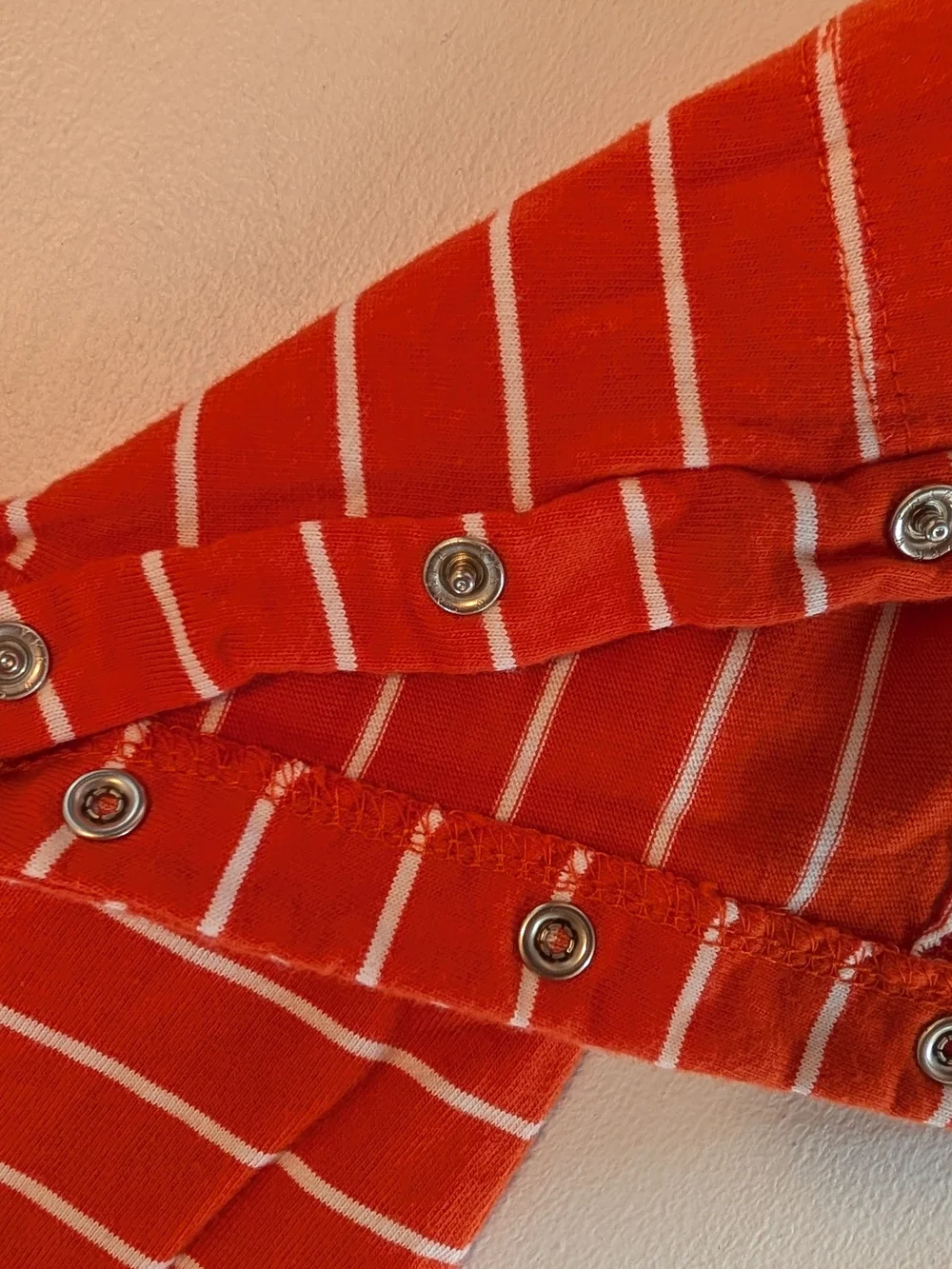 The Children's Place Red & White Striped Baby Bodysuit